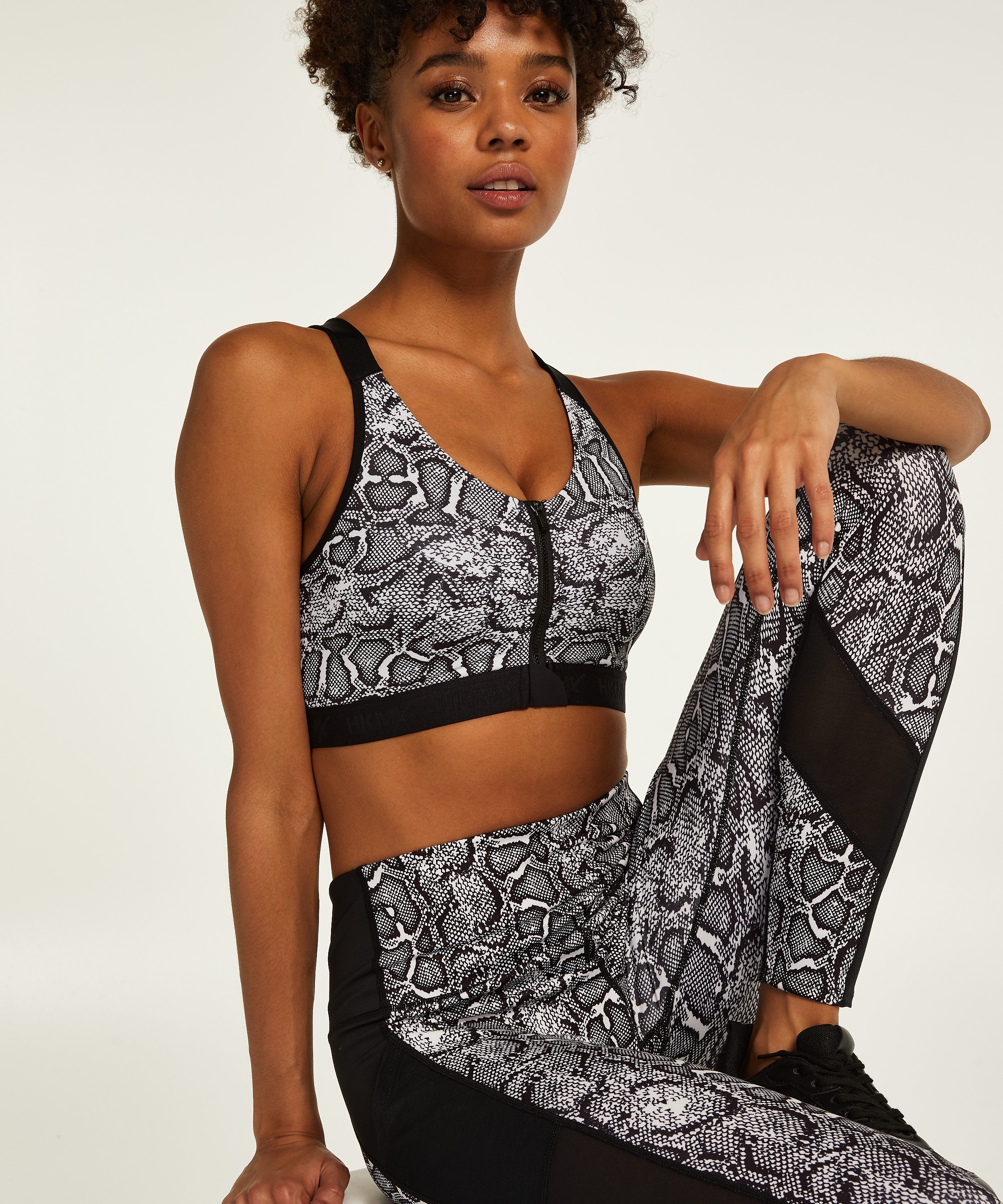 HKMX Sports bra The Pro Level 3, White, main