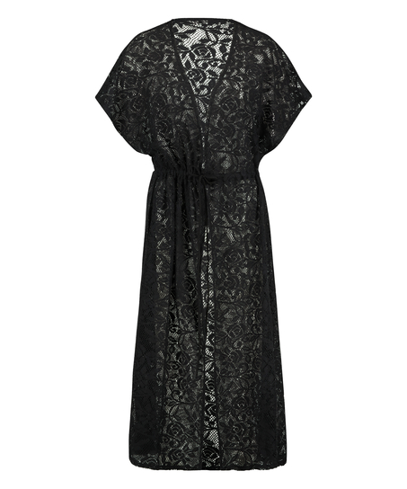 Lace Long Tunic, Black
