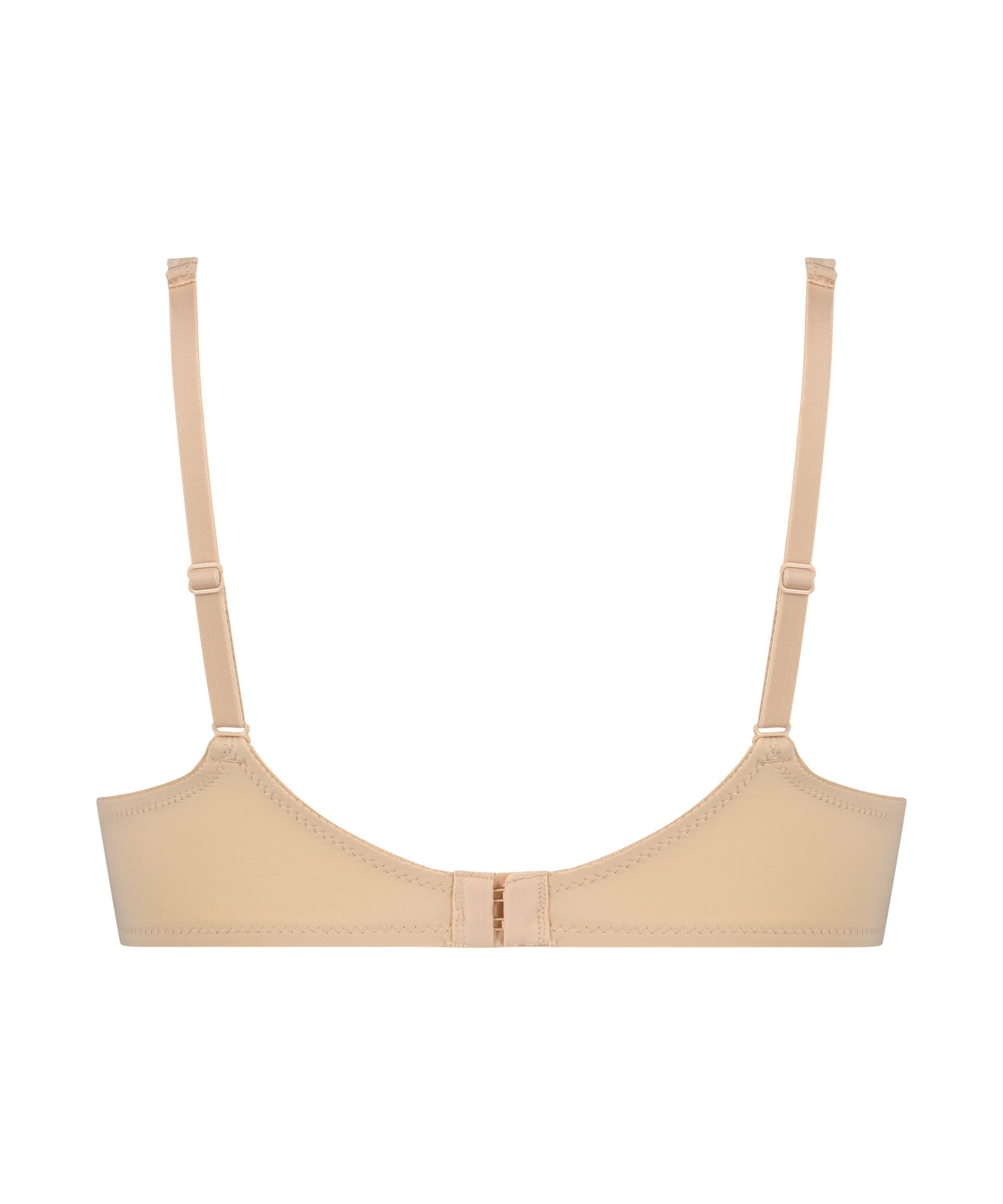 Padded Underwired Bra Satin Fleece, Beige, main