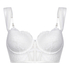 Whitney Padded Underwired Longline Bra, White