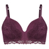Yvonne padded non-underwired bra, Purple