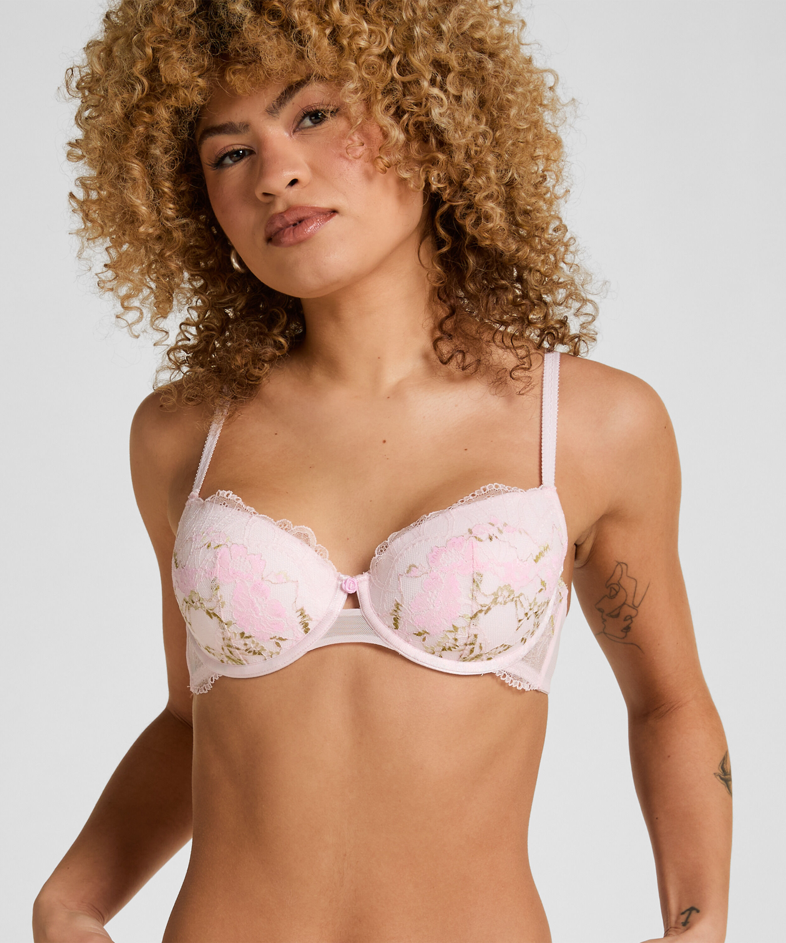 Miri Padded Underwired Bra, Pink Miri Padded Underwired Bra, Pink