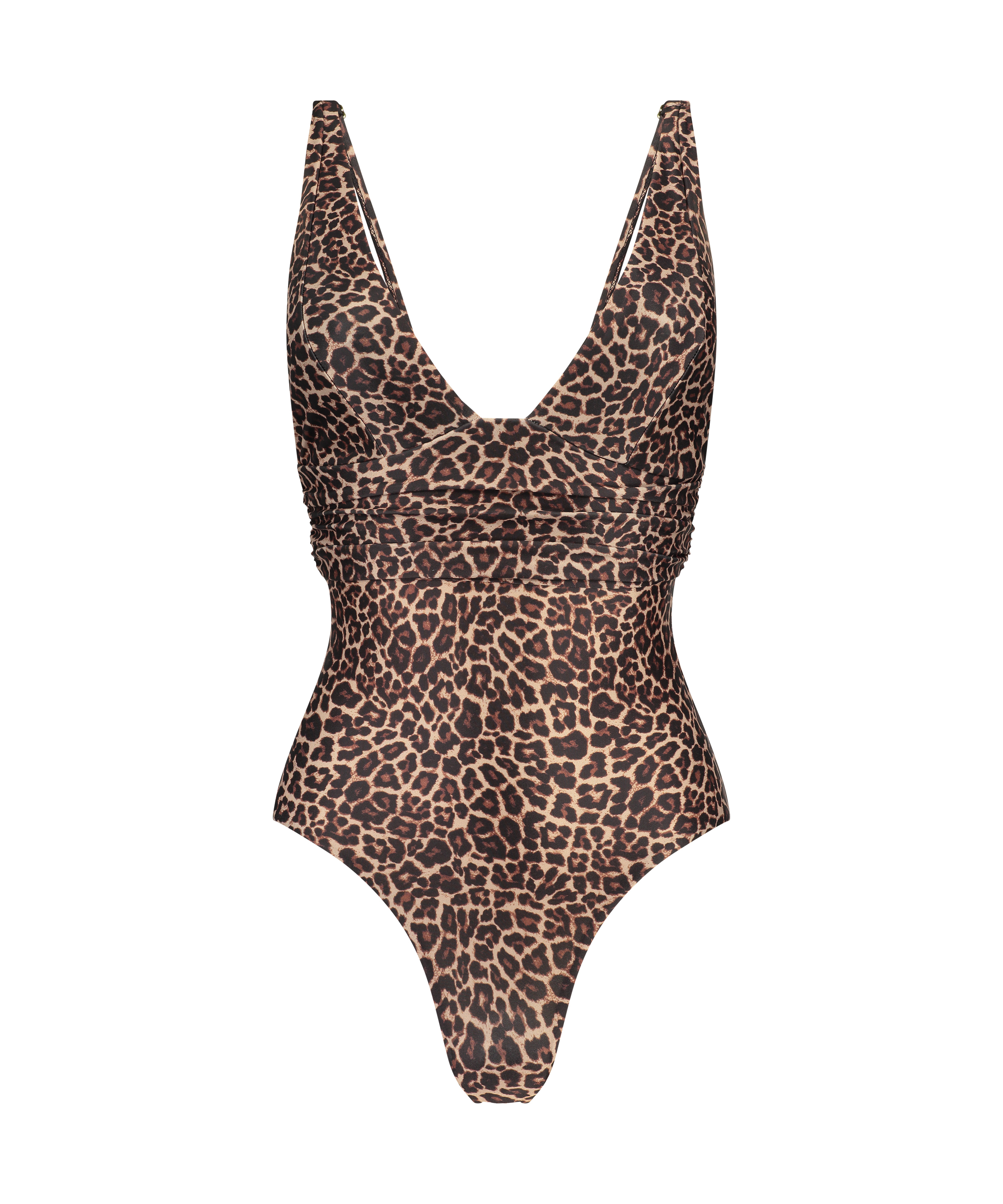Luxe Shaping Swimsuit, Brown, main