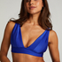 Santorini Triangle Bikini Top, Blue