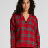 Flannel Pyjama Top, Red