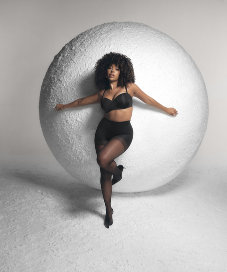 Smooth Padded Underwired Strapless Push-Up Bra, Black