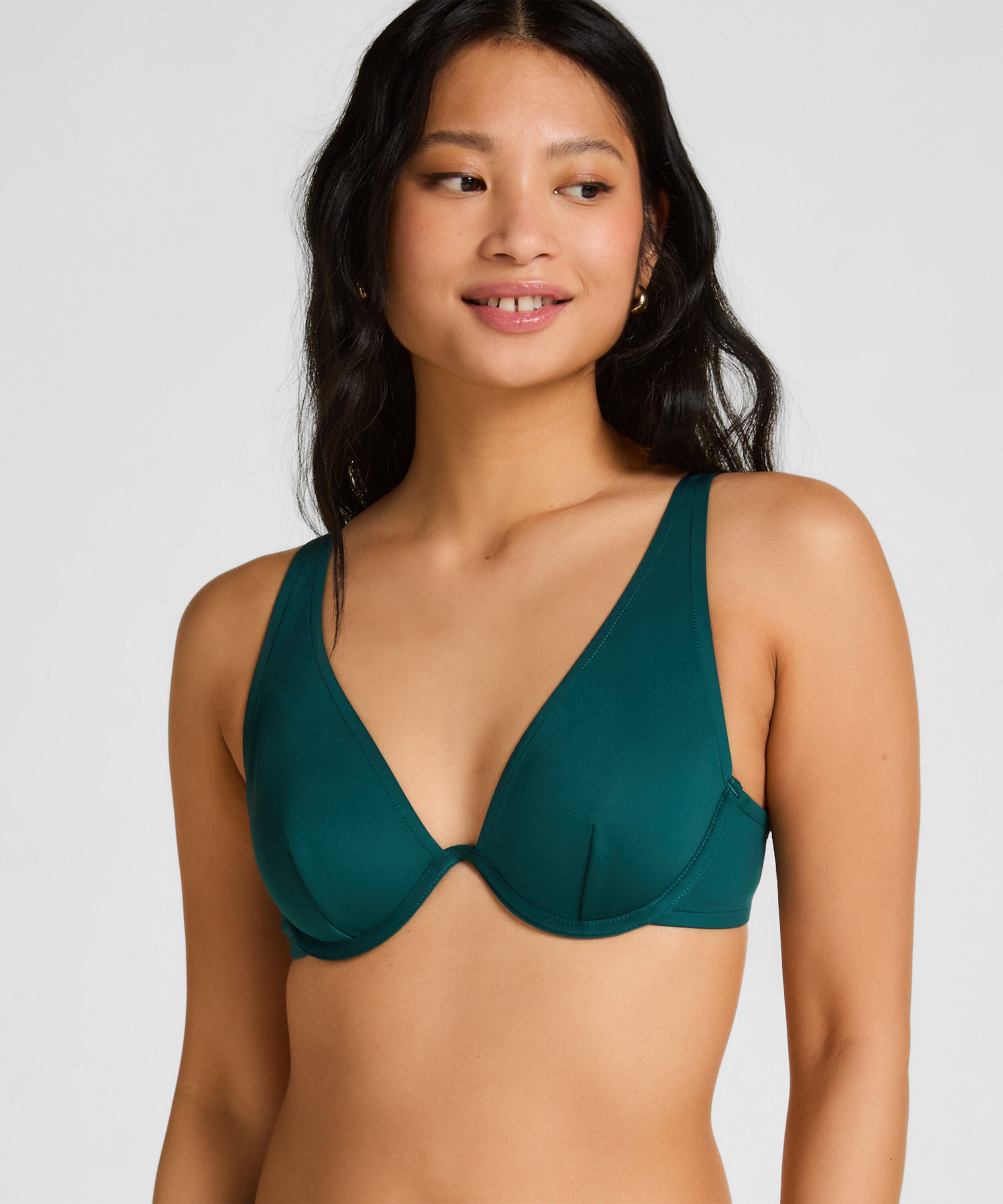 Neoprene Bikini Top, Green Neoprene Bikini Top, Green