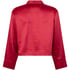 Satin Long-Sleeved Jacket, Red