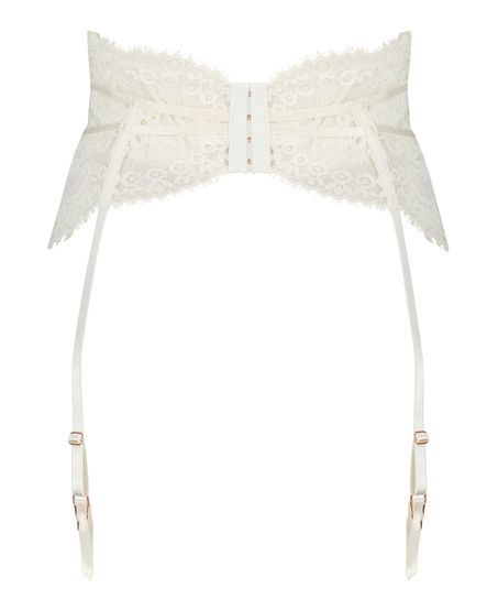 Amelia Suspenders, White