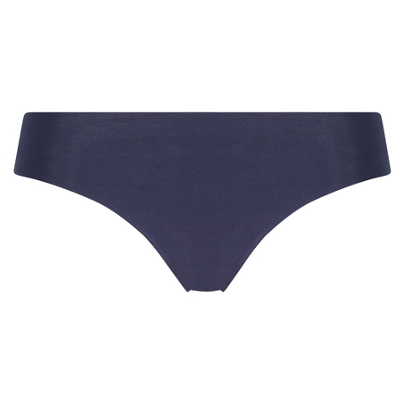 Invisible cotton thong, Blue
