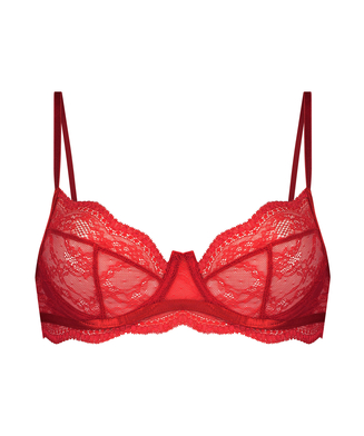 Isabelle non-padded underwired bra, Red