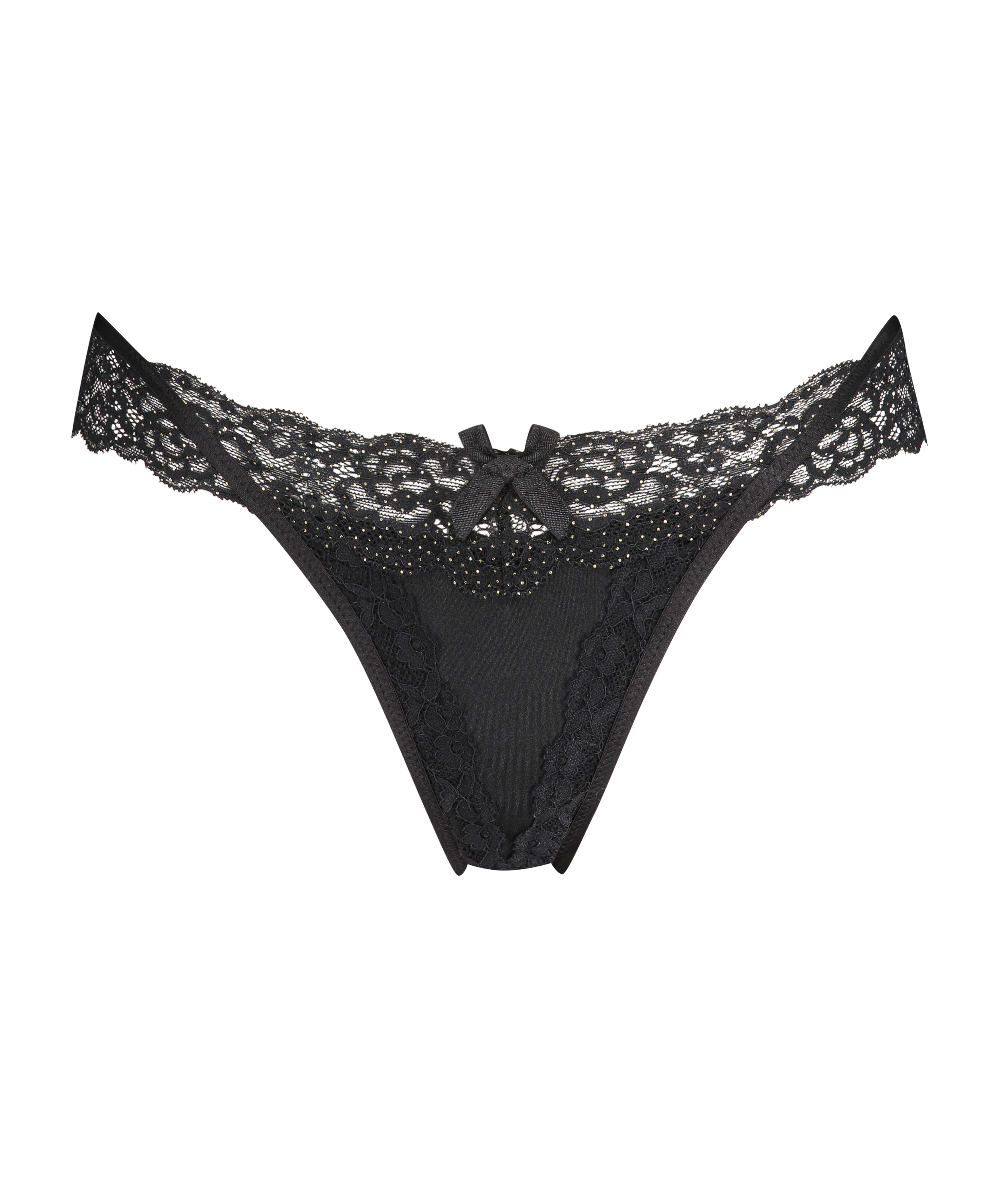 Willow Low RiseThong, Black, main