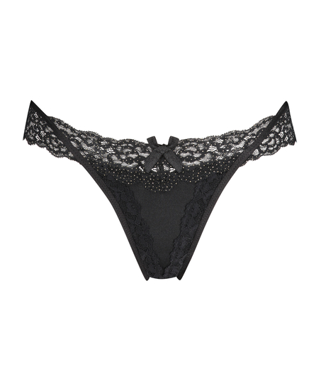Willow Low RiseThong, Black