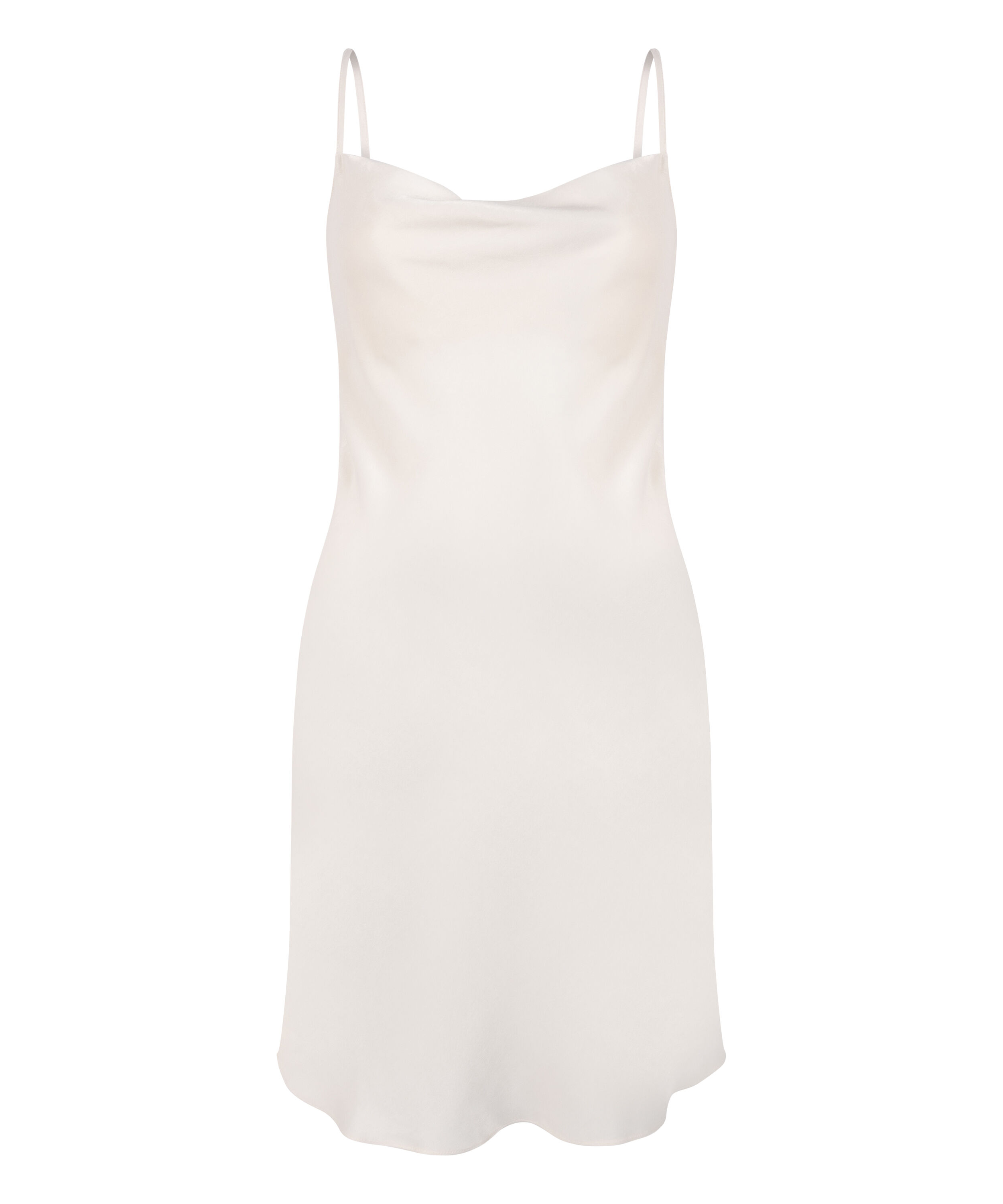 Slipdress Satin Minimal, White