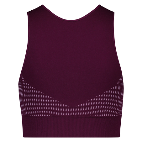 HKMX The Highneck Level 2 Sports Bra, Purple