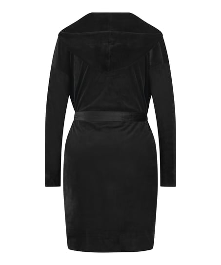 Velours Bathrobe, Black