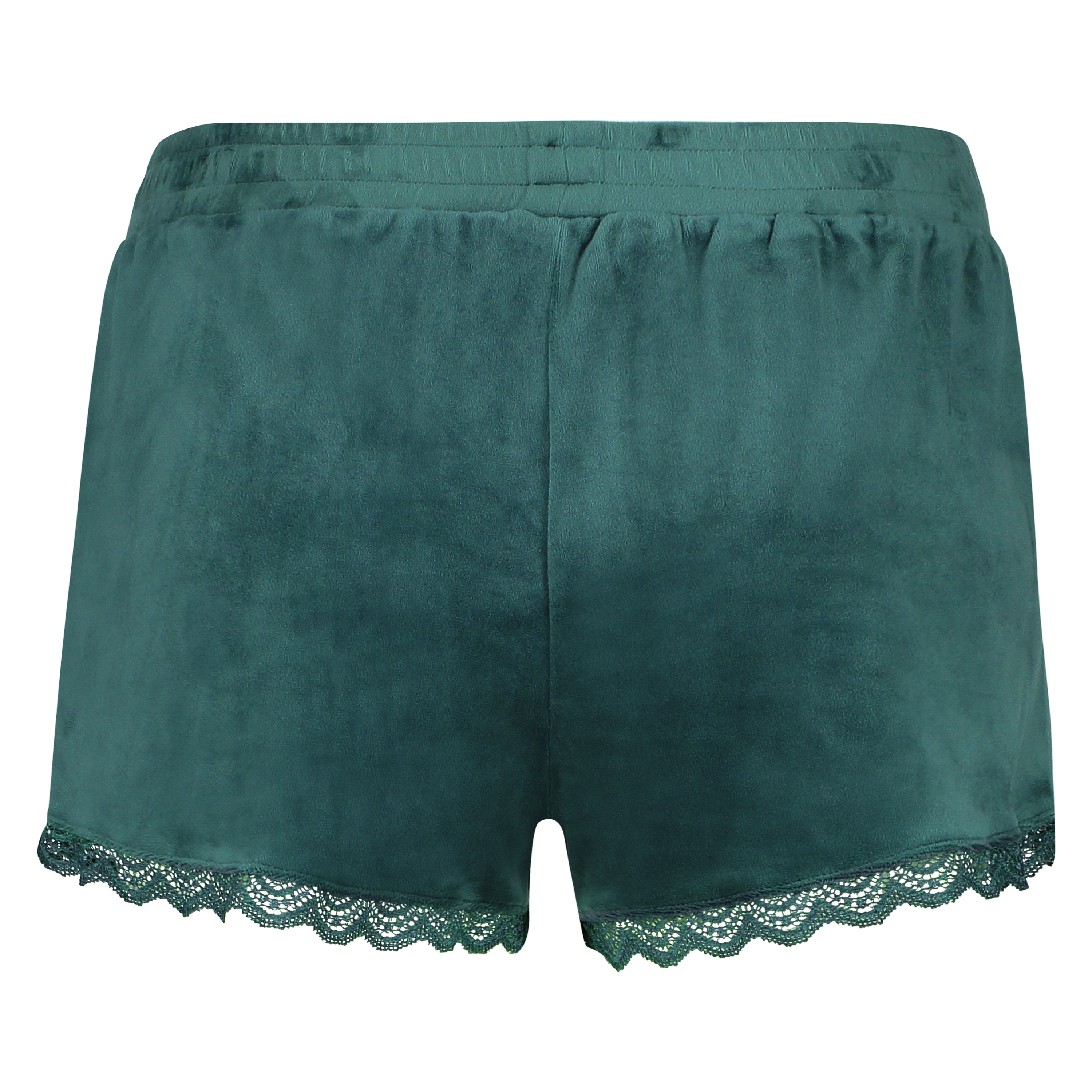 Velvet Lace Shorts, Green, main
