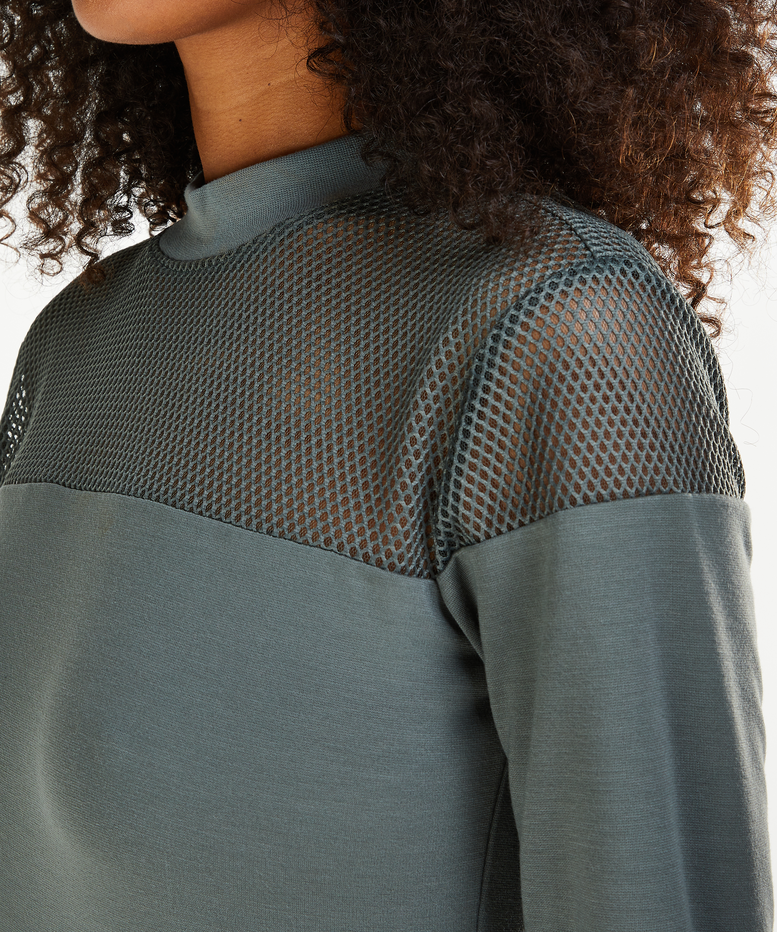 HKMX Mesh Sweater, Green, main