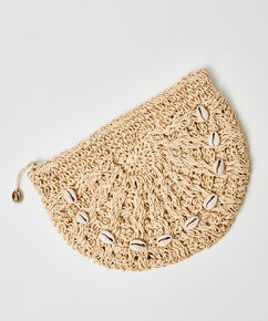 Crochet moon bag, Brown