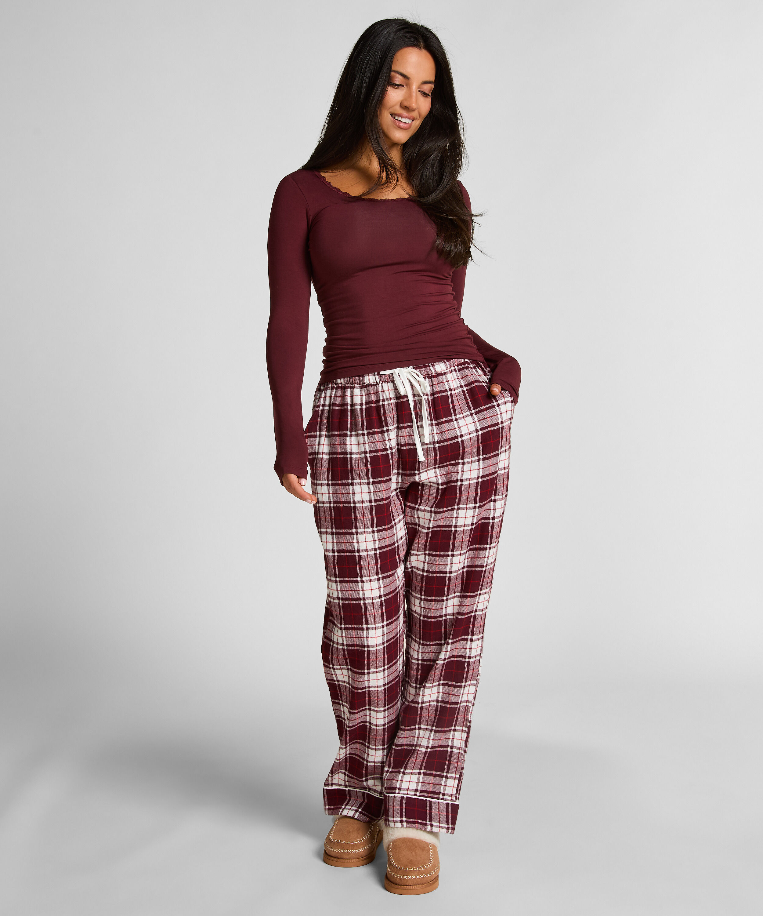 Petite Flannel Pyjama Pants, Purple Petite Flannel Pyjama Pants, Purple