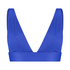 Deluxe Triangle Bikini Top, Blue