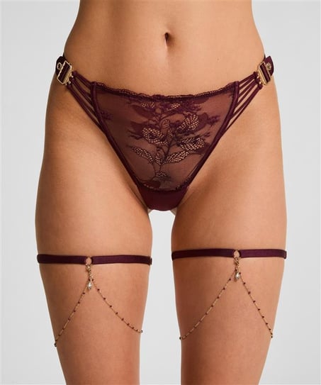 Avela Leg Garters, Purple