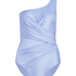 Shaping Shell Mesh Swimsuit, Blue