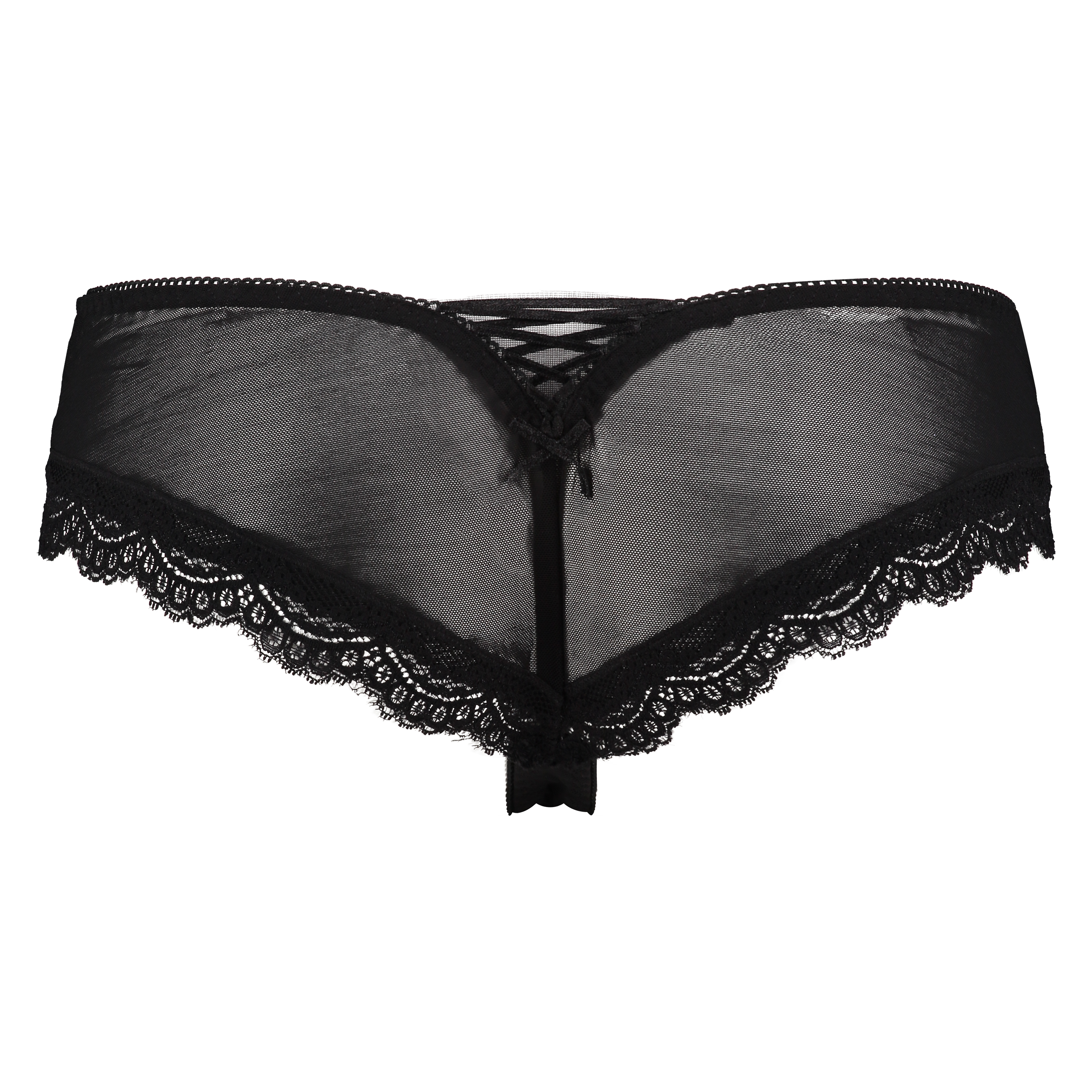 Embroidered Mesh Brazilian, Black, main