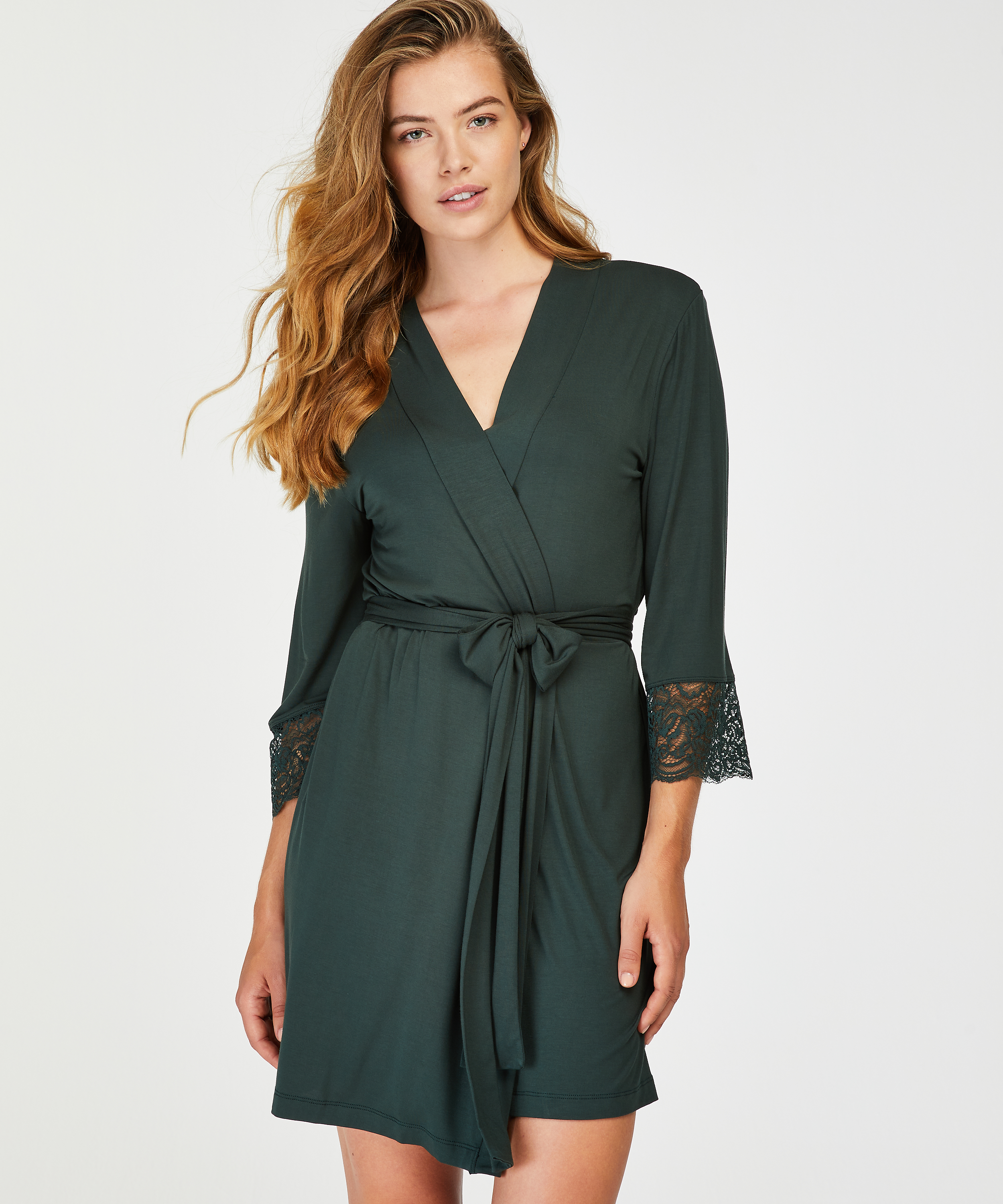 Vera Lace Kimono, Green, main