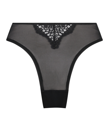 Uma High-Cut Brazilian Knickers, Black