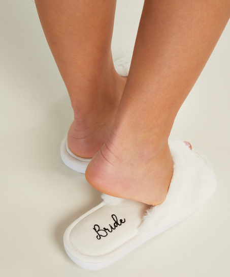 Bridal Slippers, White