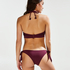 Brazilian low rise Borneo mesh bikini bottoms, Purple