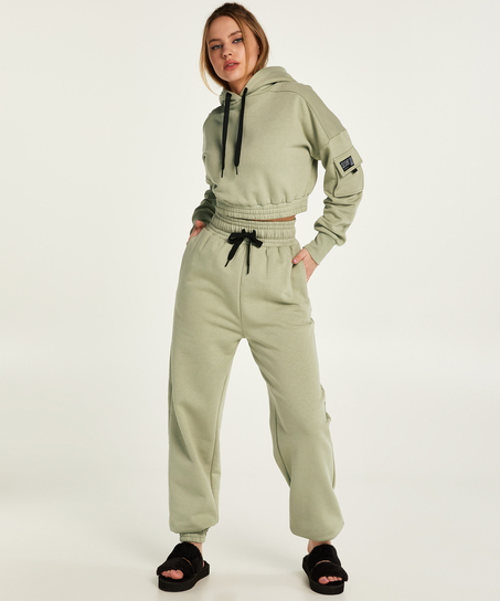 Sweat Cropped Hoodie Kim Petras, Green