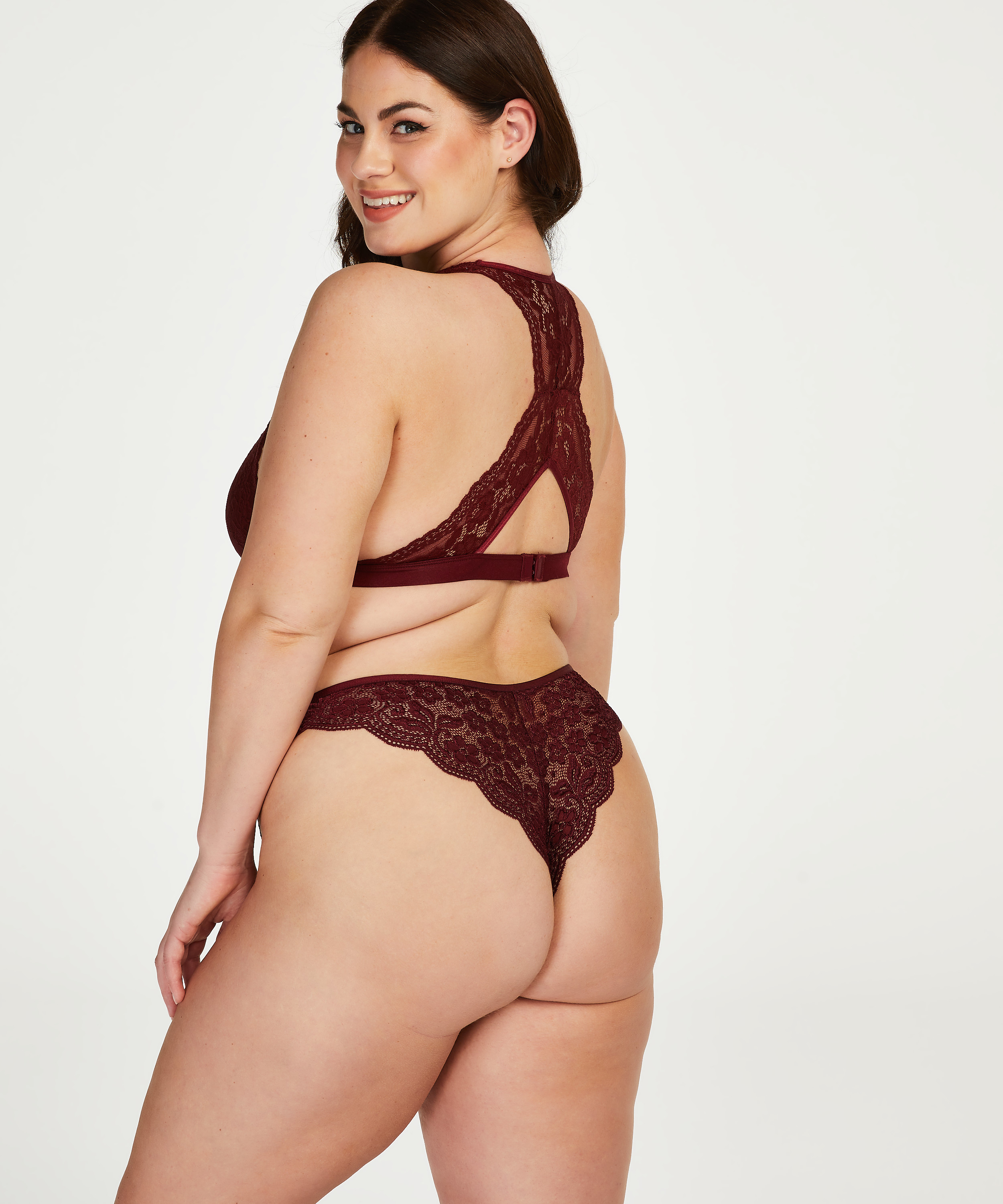 High leg Brazilian, Red, main