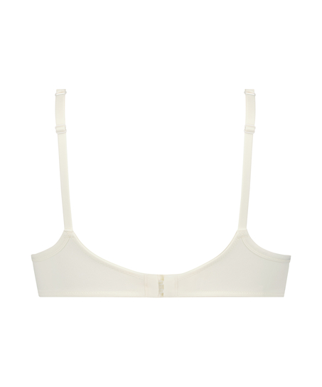 Mesh Padded underwired bra, White