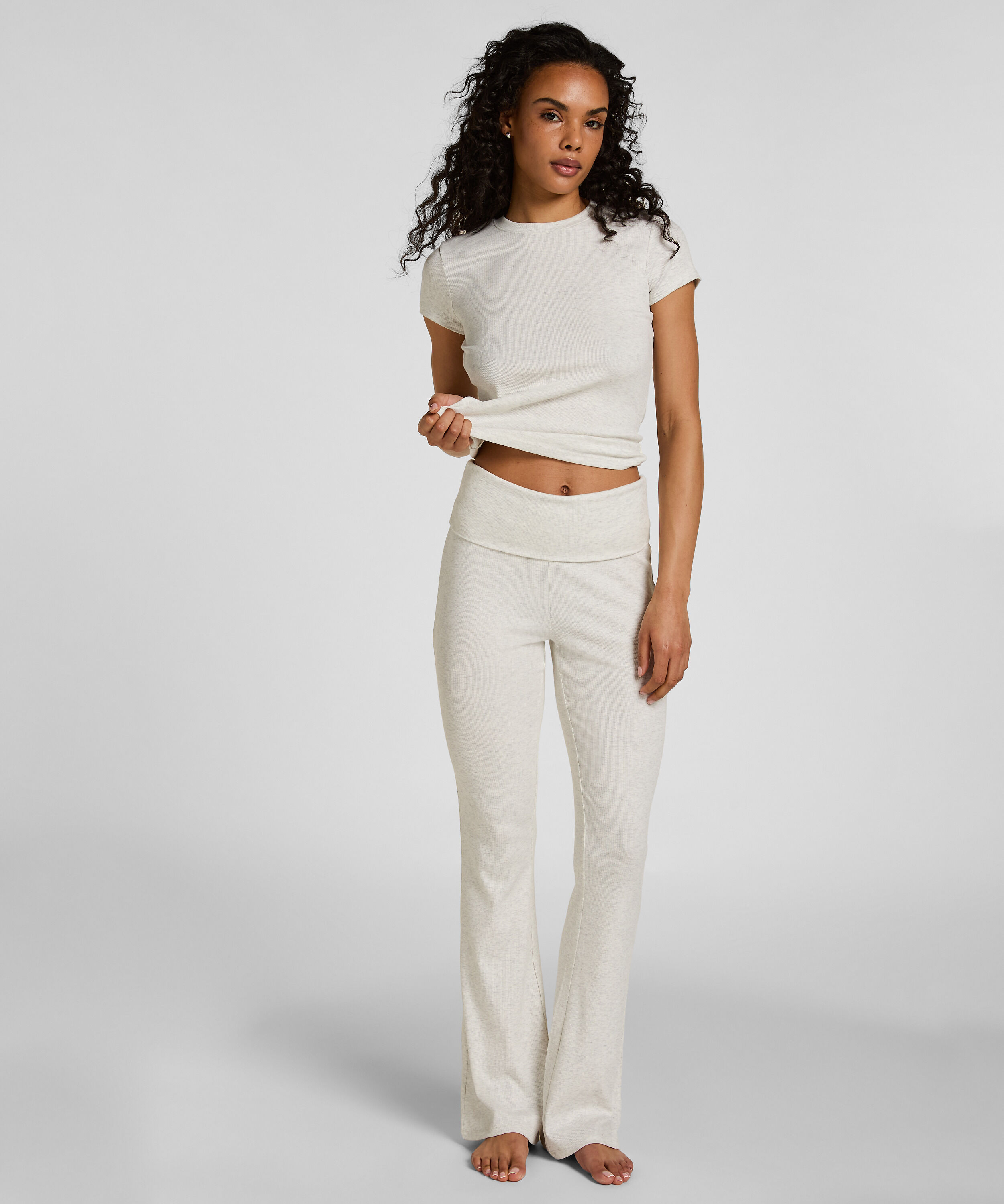 Flared Lounge Pants, Grey Flared Lounge Pants, Grey