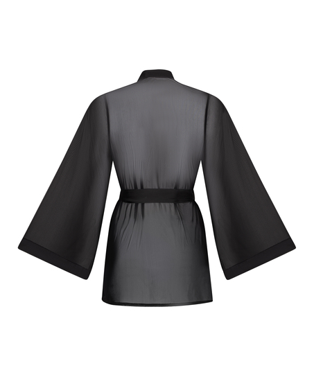 Maxime Tulle Kimono, Black