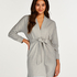 Jacquard Bathrobe, Grey