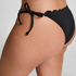 Scallop Bikini Bottoms, Black