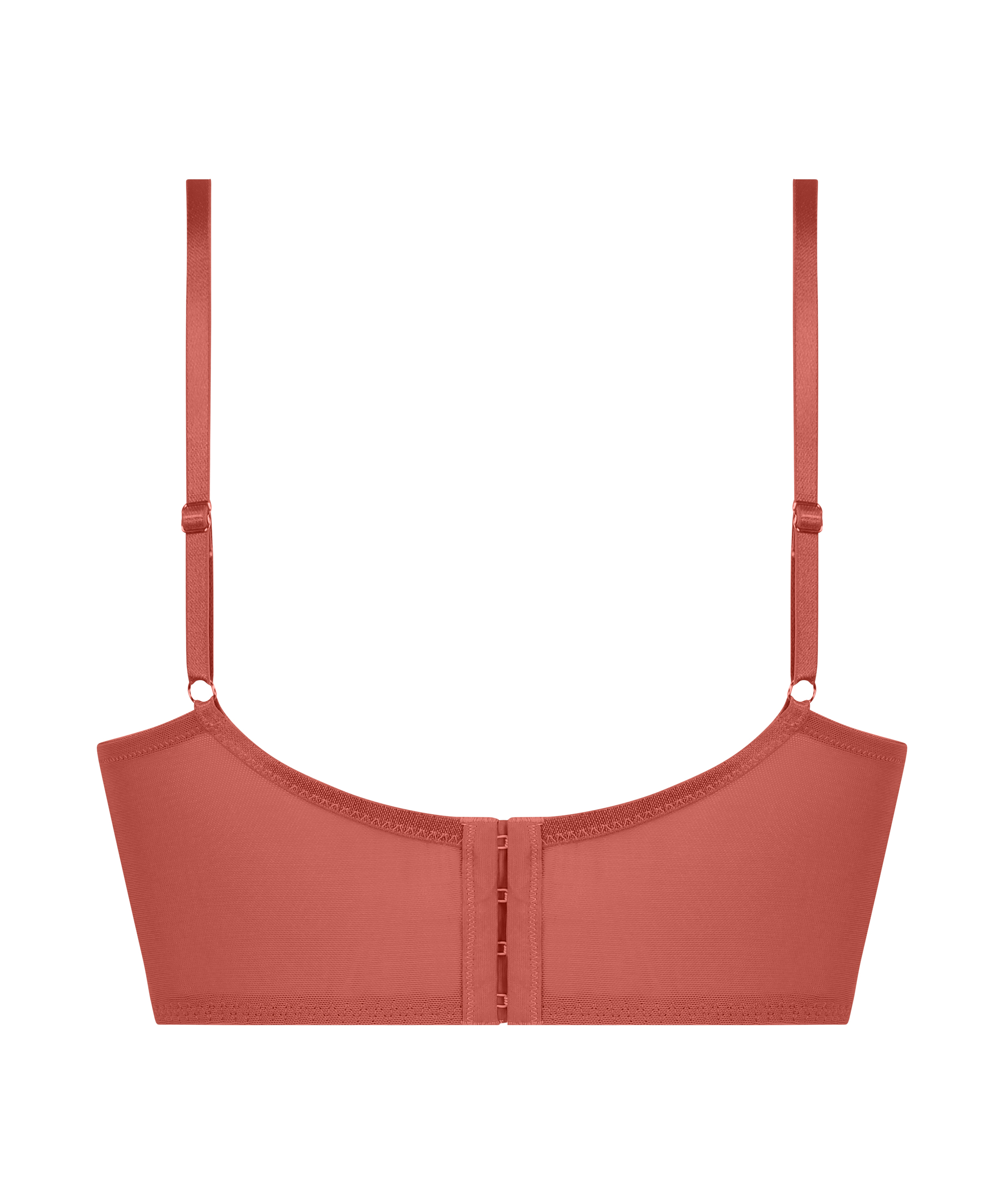 Arabella padded longline underwired bra, Red, main