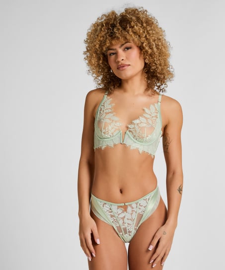 Malou Highleg Thong, Green