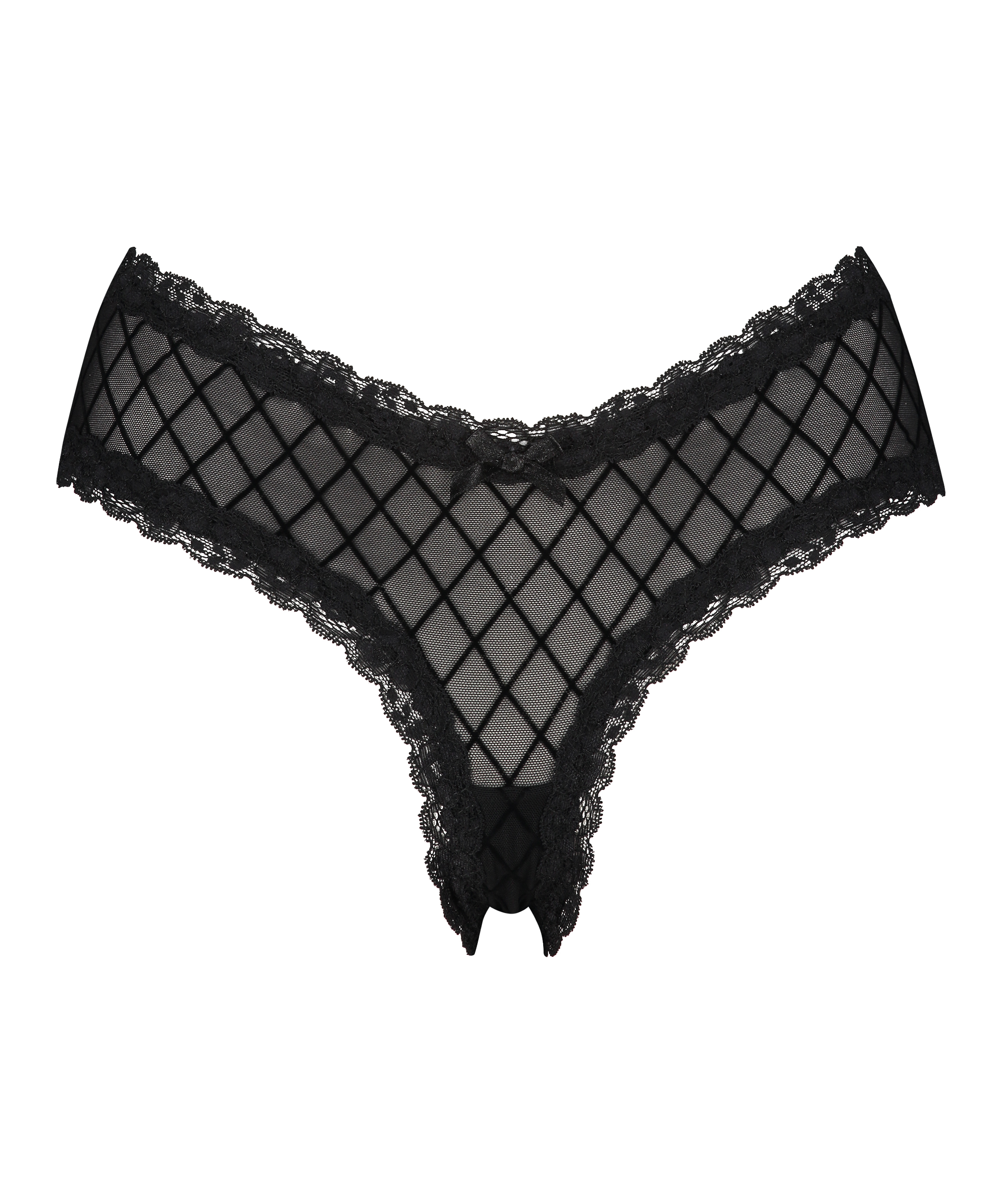 V-shape Mesh Brazilian, Black, main