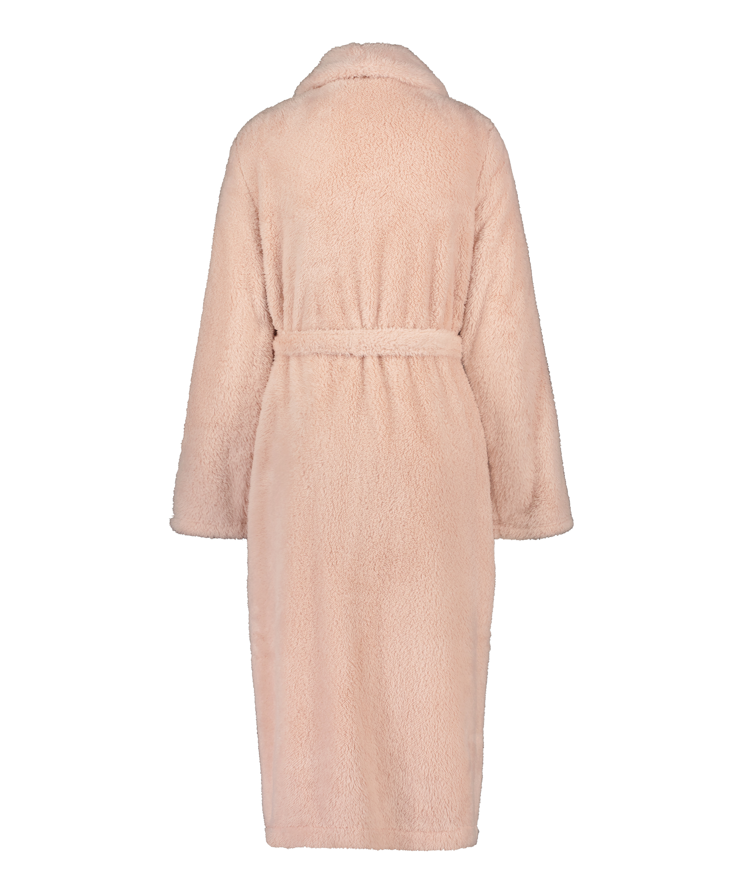 Fleece Bathrobe, Pink, main