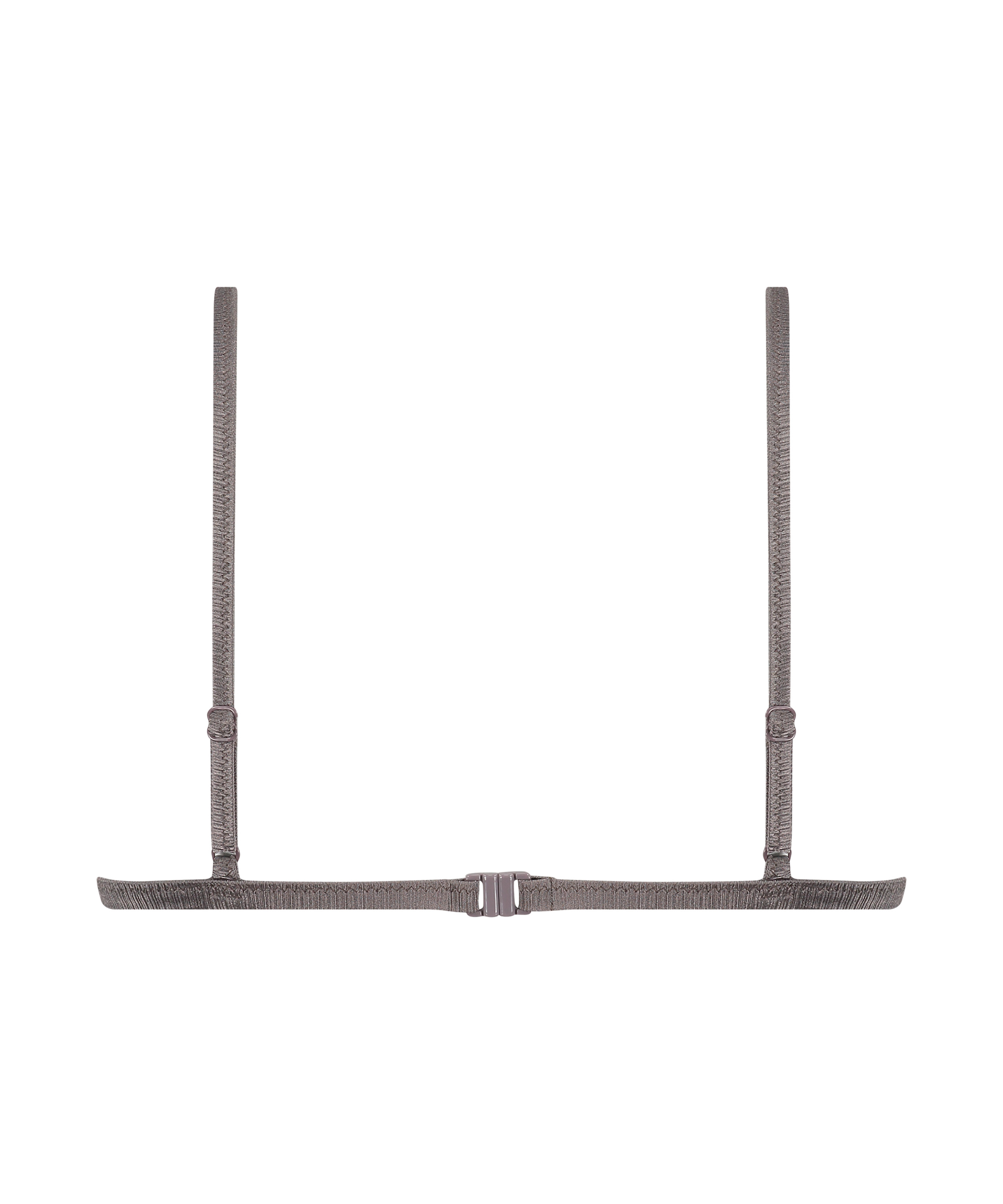 Luna Triangle Bikini Top, Grey, main