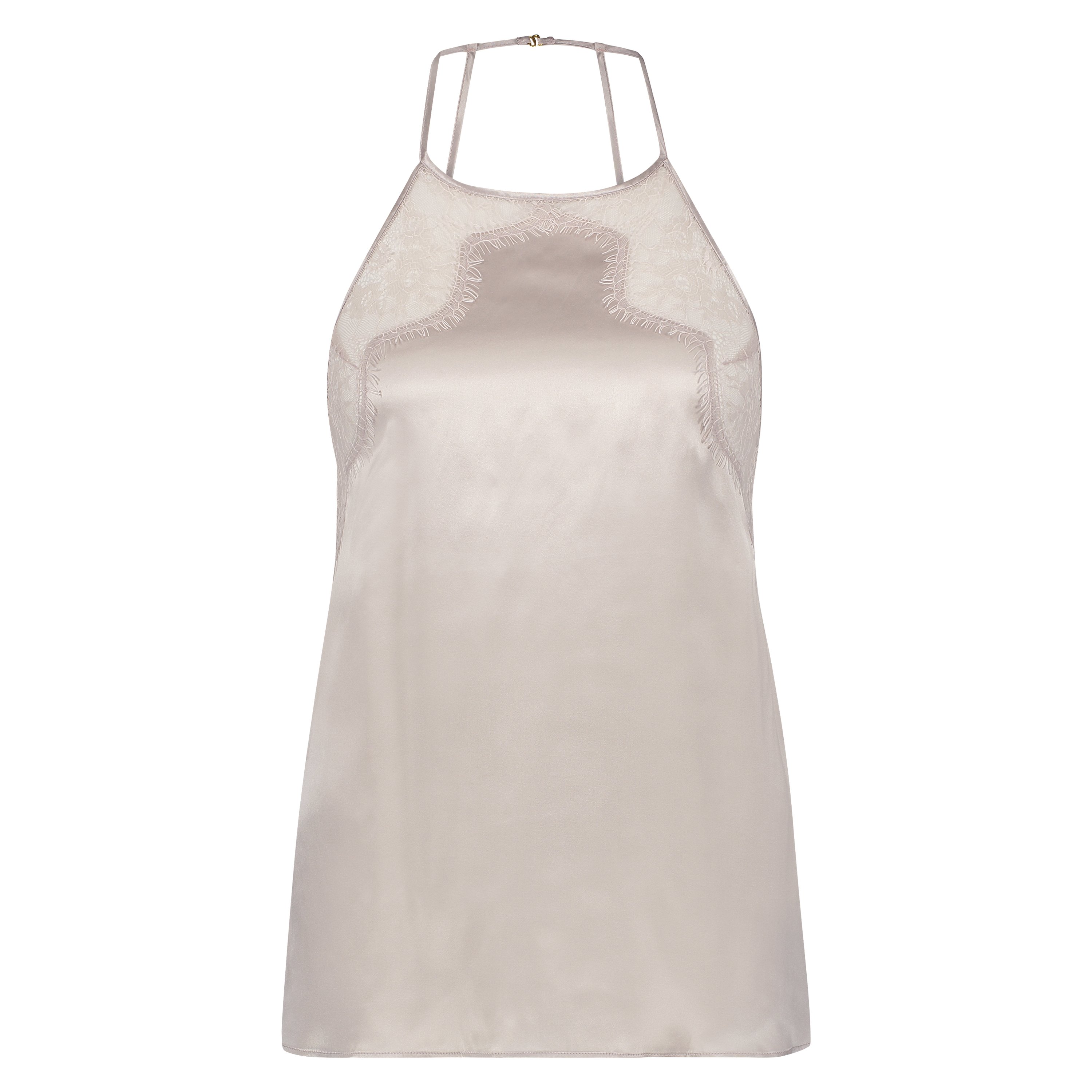 Silk cami top, Pink, main