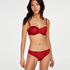 Angie Padded Underwired Strapless Bra, Red