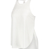 HKMX loose fit tank top, White