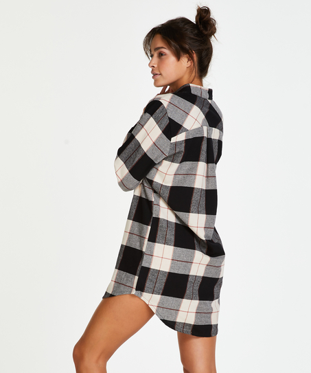 Longsleeved Nightshirt, Black