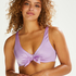 Shine Deluxe Padded Bikini Top, Purple