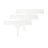 3-Pack Invisible Thong, White